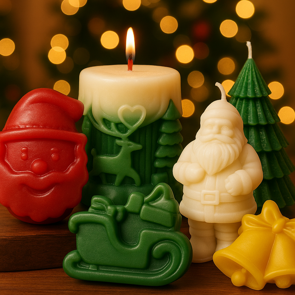 🎄¡Super Oferta! Kit de Velas Navideñas Artesanales x6🎄